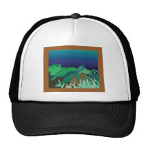 Tortuga de Hawaii de la bahía de Hanauma Gorras