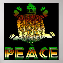 Tortuga de la paz poster