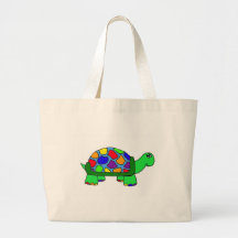 Tortuga del arco iris bolsa de mano