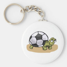 Tortuga del balón de fútbol llaveros personalizados