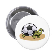 Tortuga del balón de fútbol pin