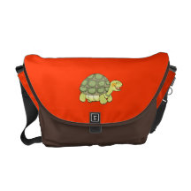tortuga del dibujo animado bolsas messenger