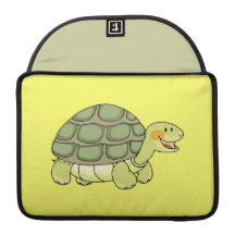 tortuga del dibujo animado funda para macbooks