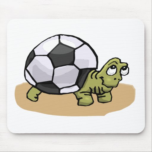 Tortuga del fútbol alfombrilla de ratón