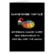 Tortuga del navidad felicitacion 