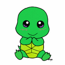 tortuga linda del bebé esculturas fotograficas