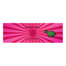 Tortuga linda del bebé plantilla de tarjeta de negocio