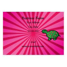 Tortuga linda del bebé plantillas de tarjetas de visita