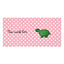 Tortuga linda del bebé tarjetas fotográficas personalizadas