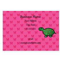 Tortuga linda del bebé tarjetas de visita
