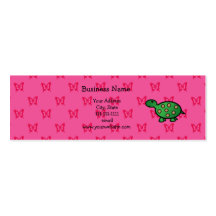 Tortuga linda del bebé tarjetas de visita