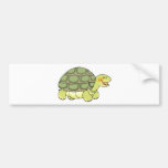 Tortuga linda etiqueta de parachoque