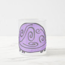 Tortuga púrpura taza de café