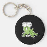 tortuga torpe del bebé llavero personalizado