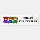 Tortugas del arco iris pegatina de parachoque
