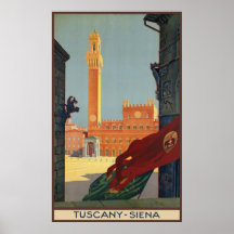 Toscana Siena Poster