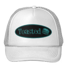 Tostadora retra TOSTADA - negro y turquesa Gorro De Camionero