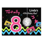 totalmente invitación retra del fiesta de los años invitaciones