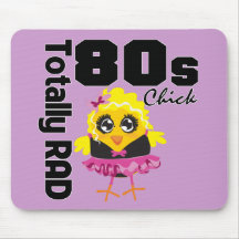 Totalmente polluelo del RAD 80s Tapetes De Ratones