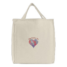 Tote adaptable lindo del corazón de la tarjeta del bolsa