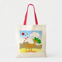Tote anaranjado del bolso del nombre del dinosauri bolsas