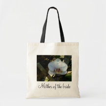 Tote blanco de Orchit para los bodas Bolsa De Mano