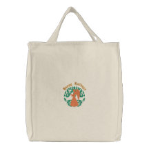 Tote bordado ángel adaptable del damasco bolsas