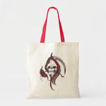 Tote color de rosa sangriento del segador bolsas