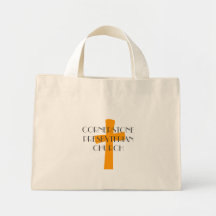 TOTE CRUZADO DE LA PIEDRA ANGULAR BOLSA LIENZO