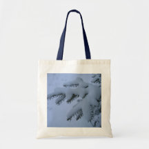 Tote de la nieve bolsa lienzo