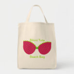 Tote de la playa del bikini del lunar bolsa de mano