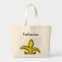 Tote de Lis: ¡Personalícelo! Negro y bolso del oro Bolsas