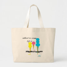 Tote de los conos de helado bolsa