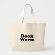 Tote del bolso del gusano de libro bolsas de mano