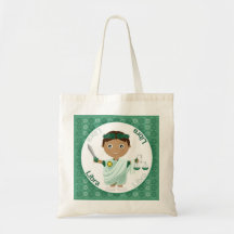 Tote del carácter del muchacho del libra bolsas