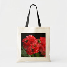 Tote del geranio bolsa de mano