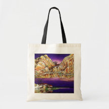 Tote del monasterio del zen bolsas de mano