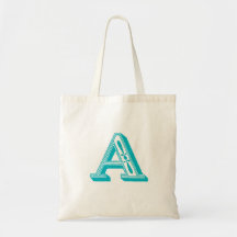 Tote del monograma "A" Bolsa