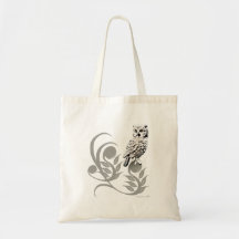 Tote del presupuesto del arte del búho bolsa