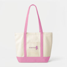 Tote del superviviente del cáncer de pecho bolsa de mano