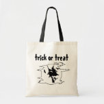 Tote del truco o de la invitación con la bruja tra bolsas de mano