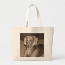 Tote grande de Weimaraner Bolsas De Mano