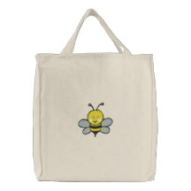 tote lindo de la abeja del bebé bolsas de mano bordadas