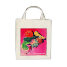 Tote orgánico de las verduras bolsas lienzo