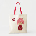 Tote rosado del trío de Kokeshi Bolsas