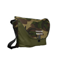 Tote verde/negro Bookbag de Camoflauge personaliza Bolsa De Mensajería