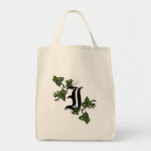 Totebag con la letra I del monograma Bolsa De Mano