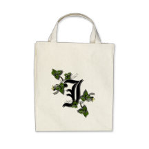 Totebag con la letra J del monograma Bolsas