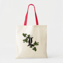 Totebag con la letra L del monograma Bolsa De Mano