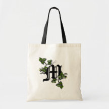 Totebag con la letra M del monograma Bolsa De Mano